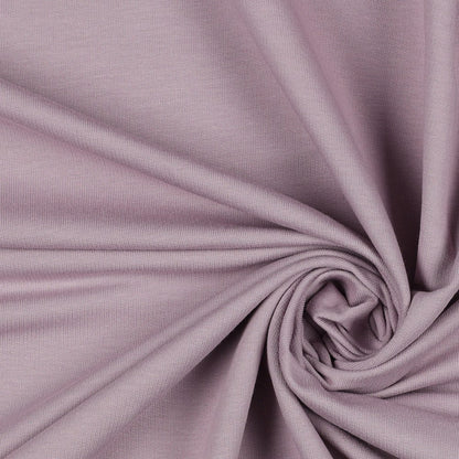 Cotton loop-knit fabric - powder pink 235 g/m² (GOTS certified)