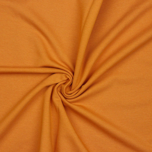 Cotton loopback jersey - rust shade 235 g/m² (GOTS certified)