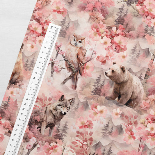 alt
Image of cotton loopback knit - pink forest fairy tale 250 g/m² – available at Šarlotes audumi