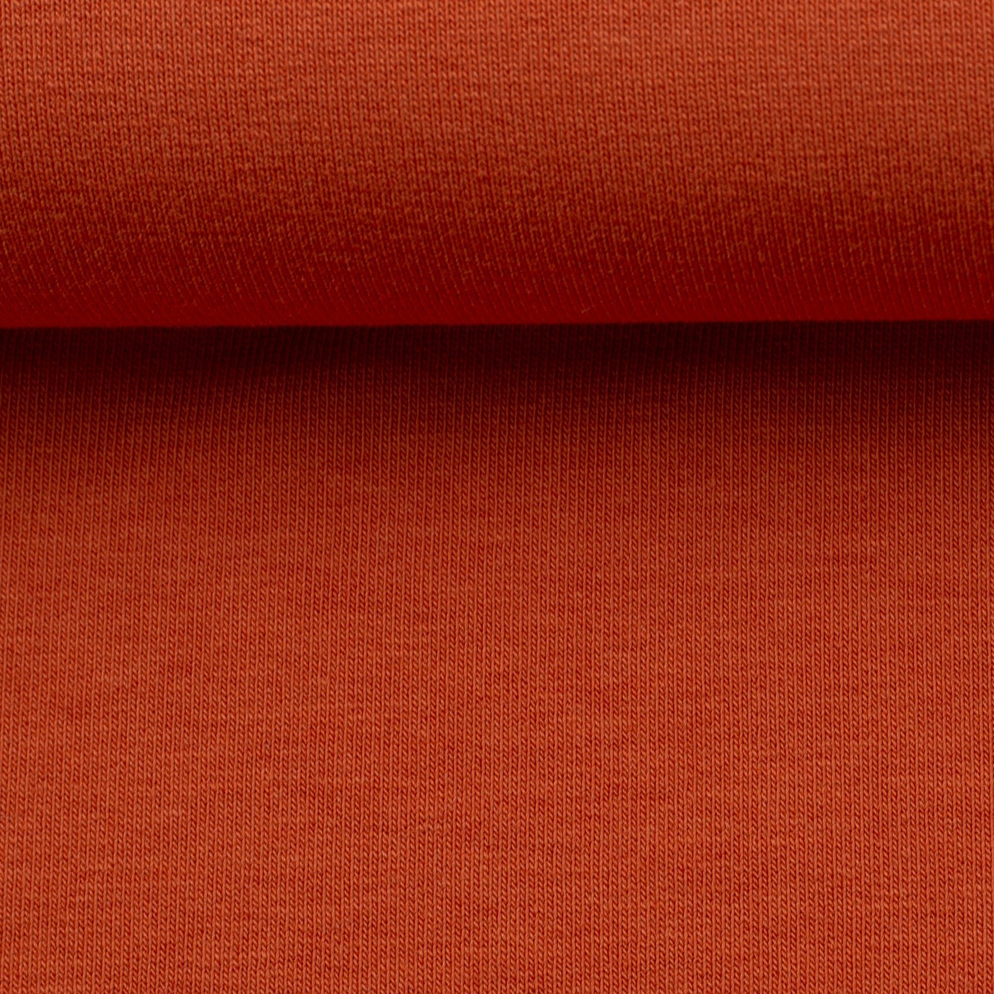 Cotton loopback knit - terracotta 240 g/m²