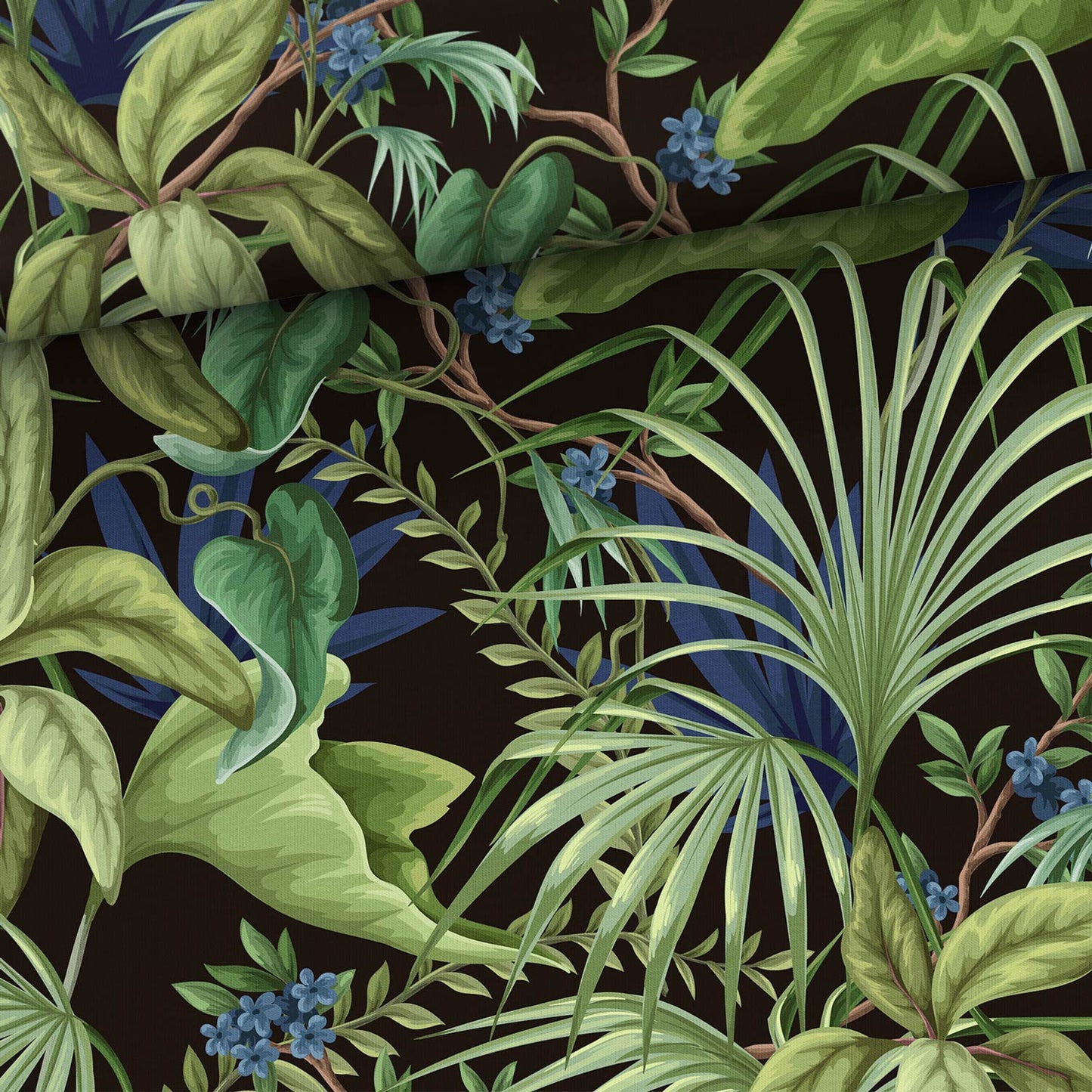 Image of Cotton loopback knit - Tropical Night 250 g/m² – available at Šarlotes audumi