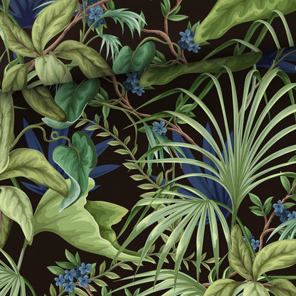Image of Cotton loopback knit - Tropical Night 250 g/m² – available at Šarlotes audumi