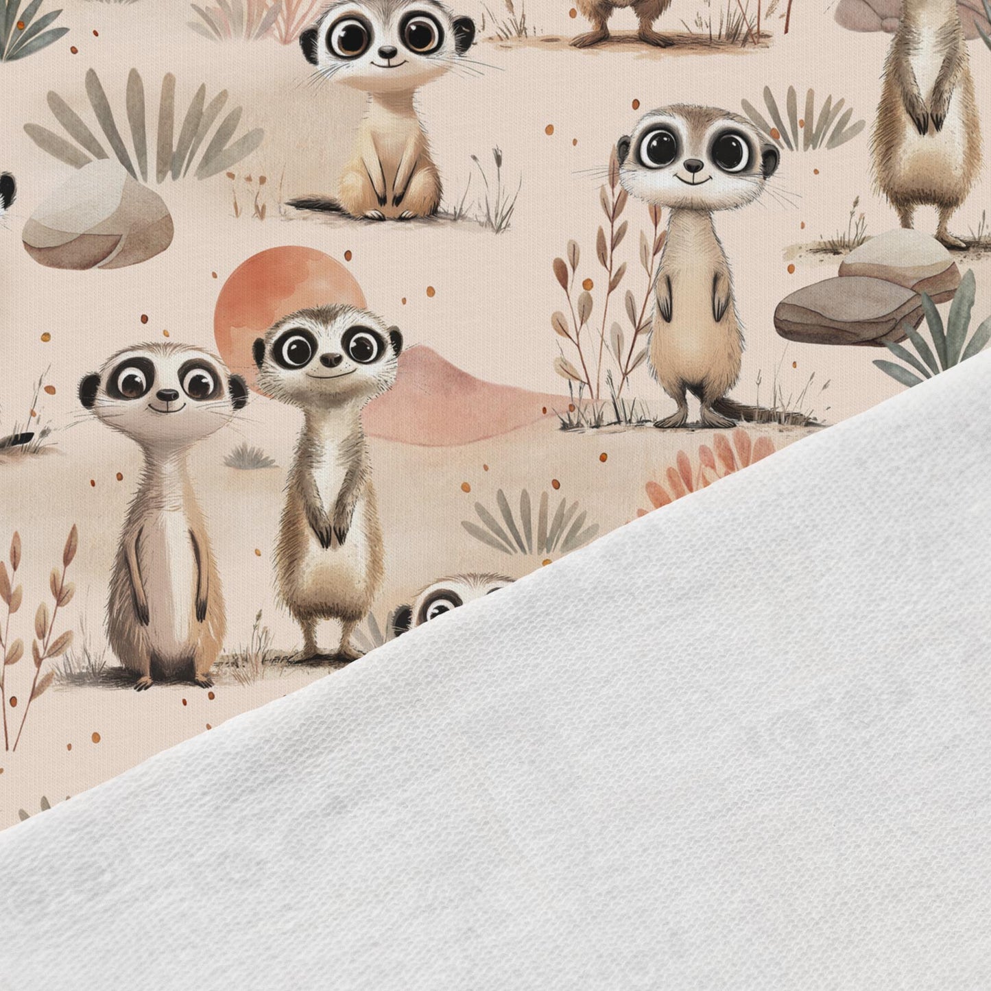 Image of Cotton loopback jersey - Desert Rascals 250 g/m² – available at Charlotte's Fabrics