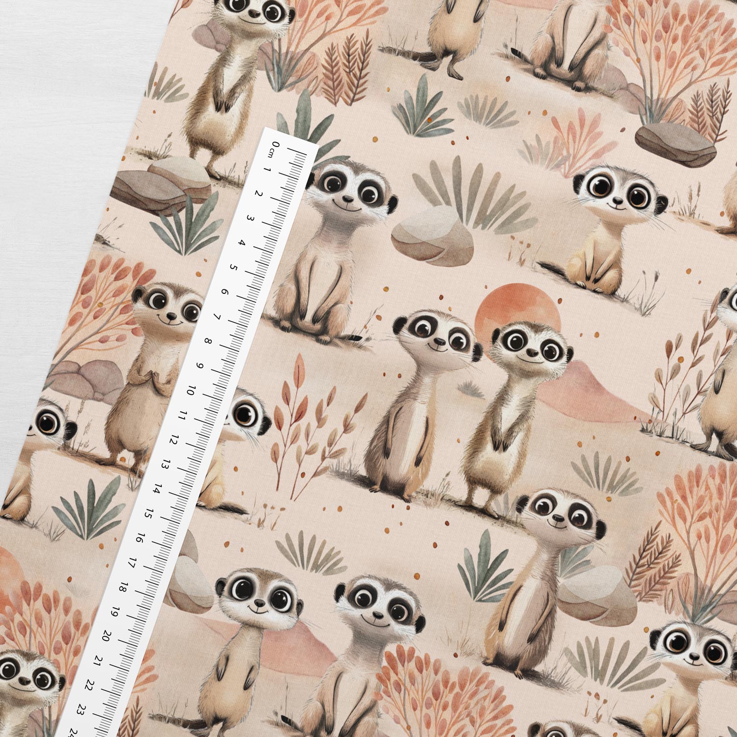 Image of Cotton loopback jersey - desert rebels 250 g/m² – available at Šarlotes audumi