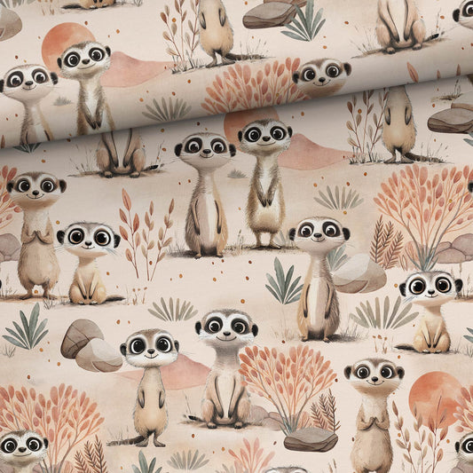 Image of cotton loopback knit - desert mischief 250 g/m² – available at Charlotte's Fabrics