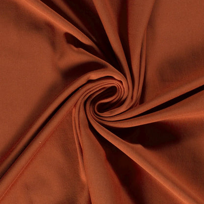 Image of cotton loopback knit - dark orange brick 235 g/m² – available at Šarlotes audumi