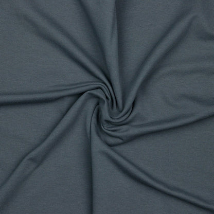 Cotton loop knit - dark gray 235 g/m² (GOTS certified)