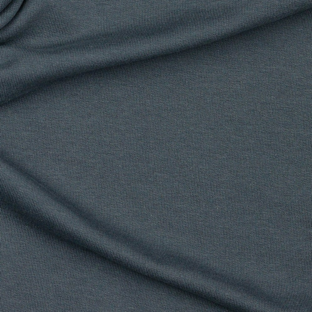 Cotton loop knit - dark grey 235 g/m² (GOTS certified)