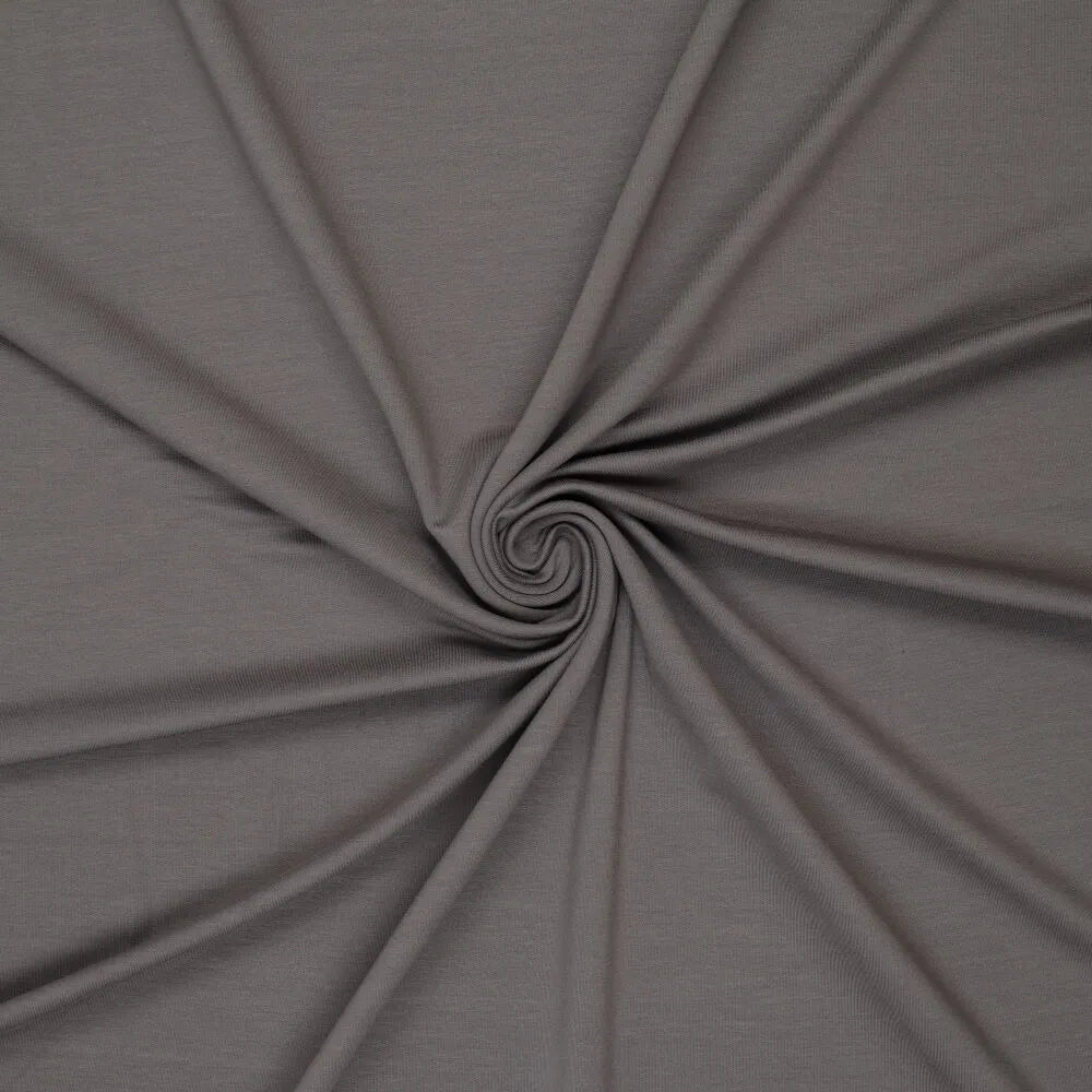 Image with cotton loopback knit - dark gray 240 g/m² – available at Charlotte's Fabrics