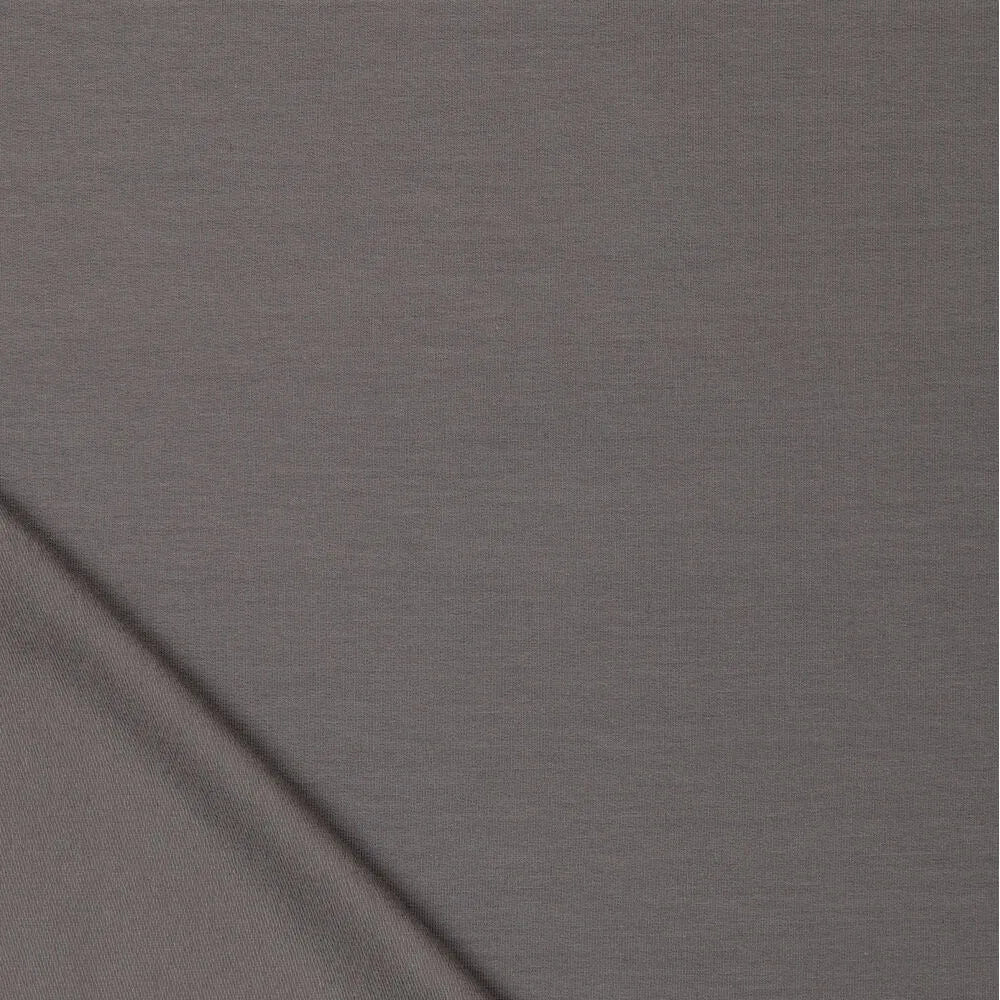 Image of cotton loopback jersey - dark grey 240 g/m² – available at Charlotte's Fabrics