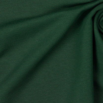 Cotton loopback knit - dark green 235 g/m² (GOTS cert.)