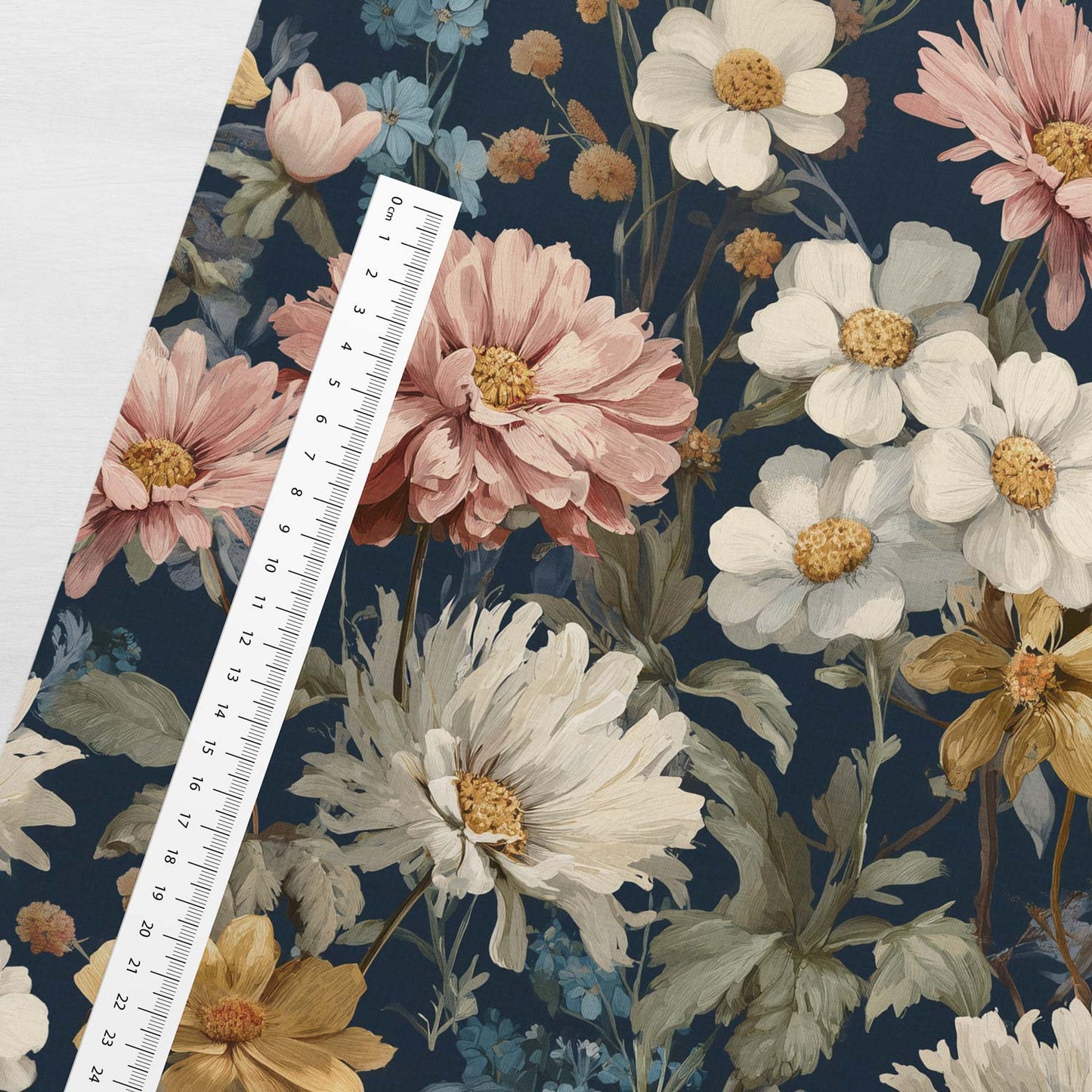 Cotton loopback knit - Flower Dream 250 g/m² – available at Šarlotes audumi
