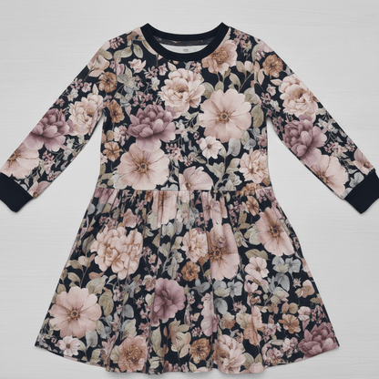 Image of Cotton loopback knit - Floral Dream 250 g/m² – available at Šarlotes audumi