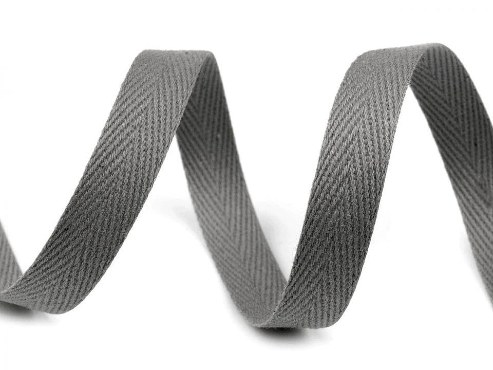 Cotton tape 10 mm - taupe