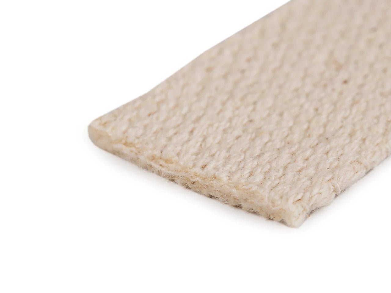 Cotton tape for bags, straps 25 mm - natural