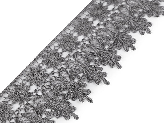 Cotton lace - 7 cm grey