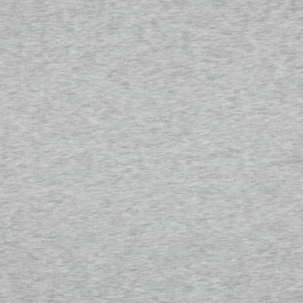 Image of cotton brushed knit - light grey melange 285 g/m² – available at Šarlotes audumi