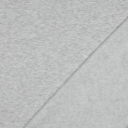 Image of Cotton brushed knit - light grey melange 285 g/m² – available at Šarlotes audumi