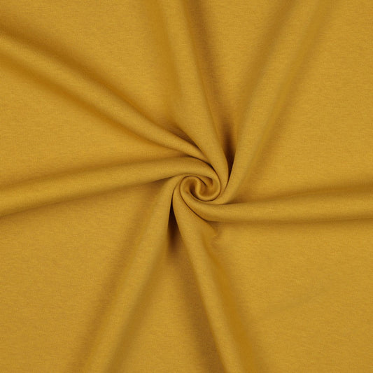 Insulated cotton knit - mustard 285 g/m²
