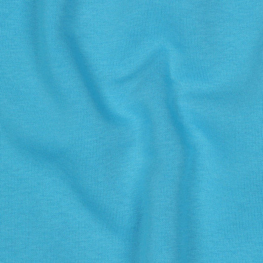 Cotton insulated knit fabric - turquoise 285 g/m²
