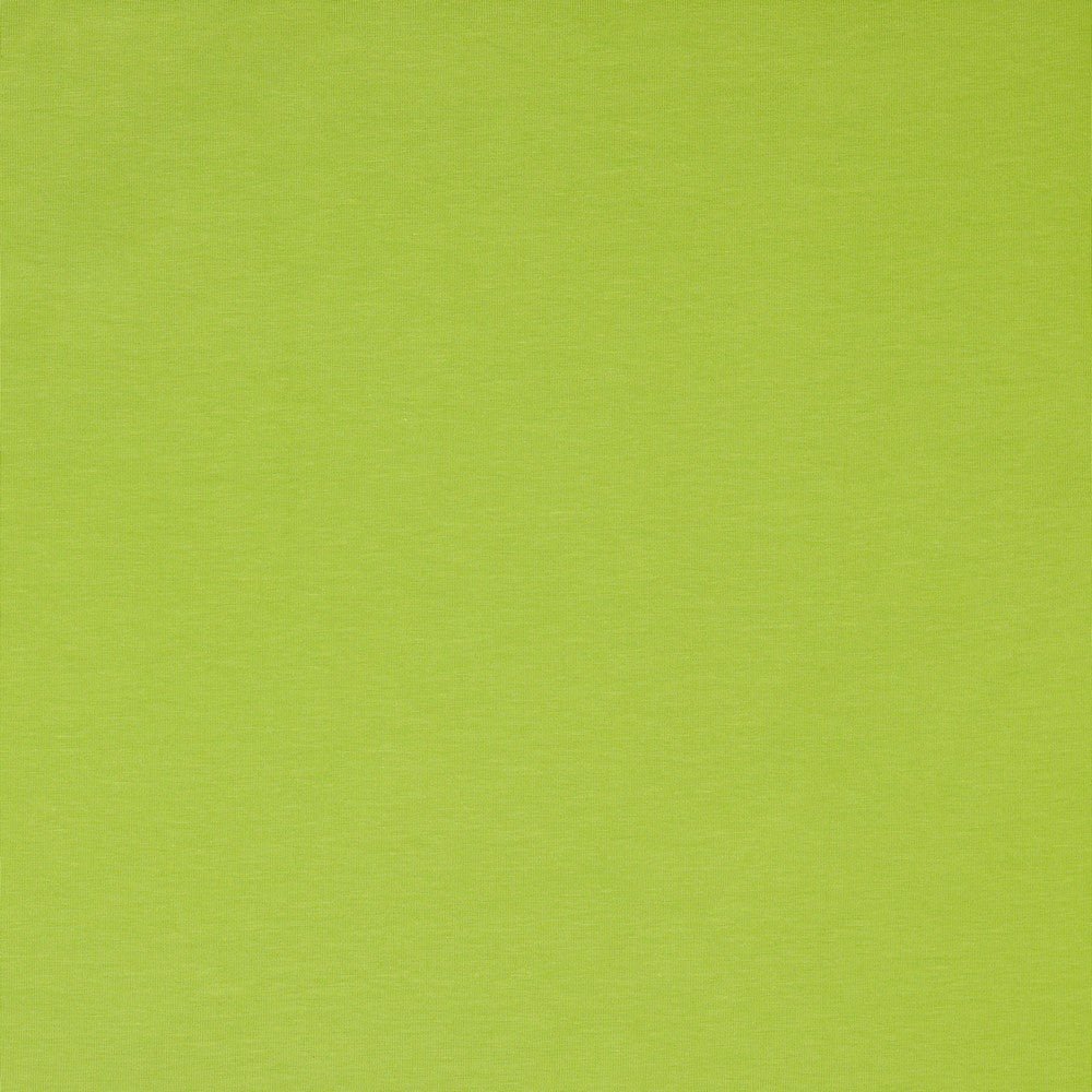 Cotton brushed jersey - green apple 285 g/m²
