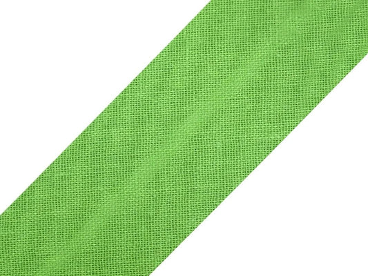 Cotton twill tape 20 mm - apple green