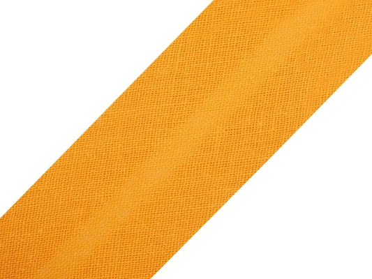 Cotton bias tape 20 mm - orange-yellow