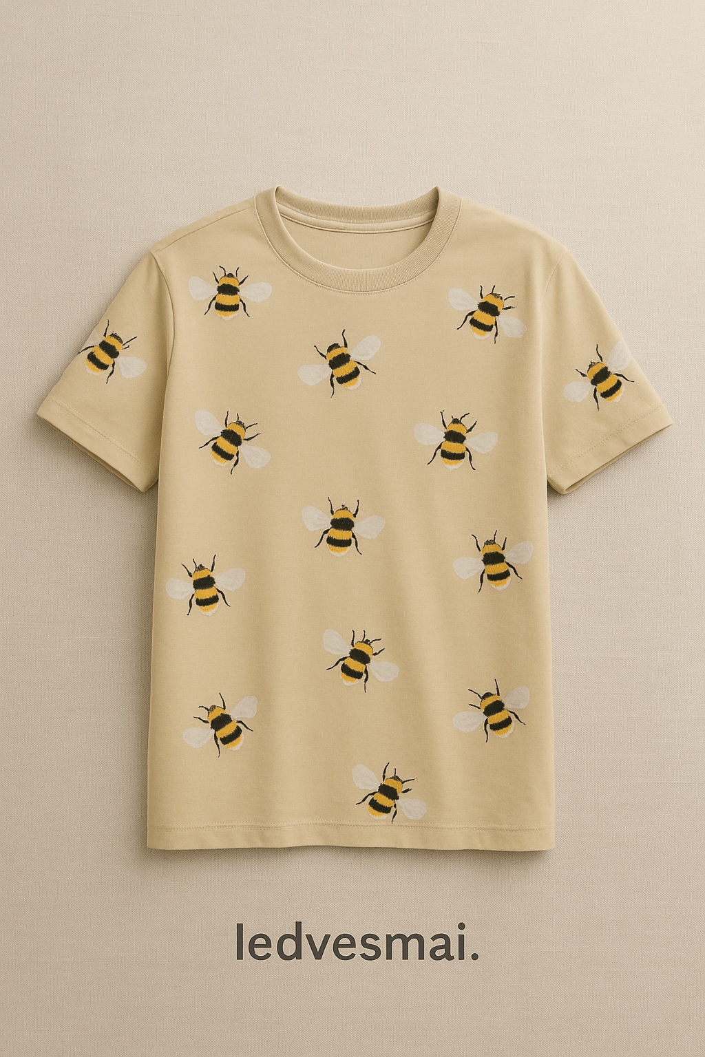 Cotton knit - little bees 200 g/m²