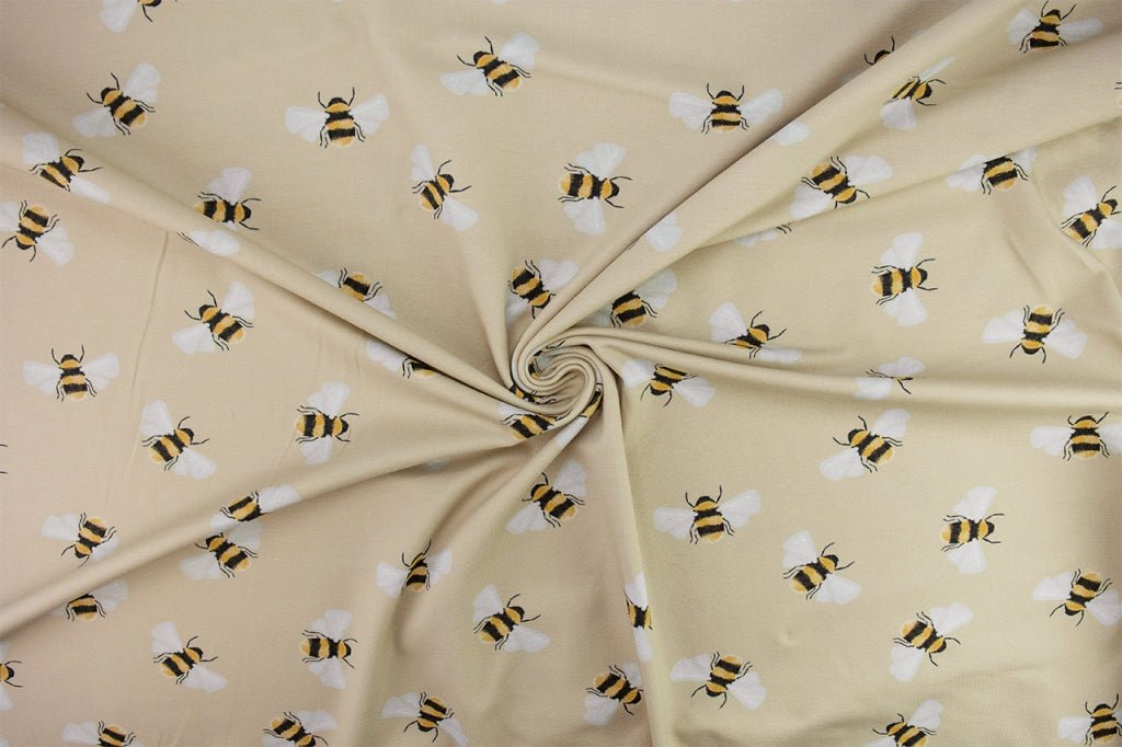 Cotton jersey - little bees 200 g/m²