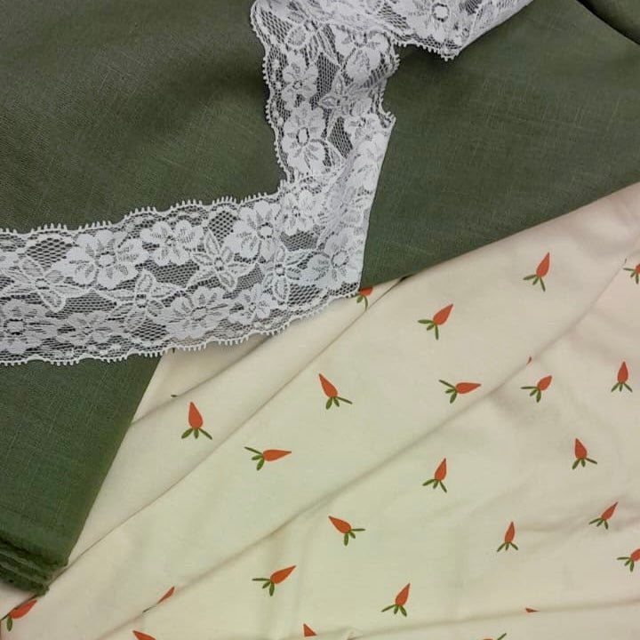 Cotton jersey - carrots 210 g/m²