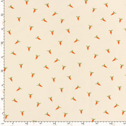 Cotton knit - carrots 210 g/m²