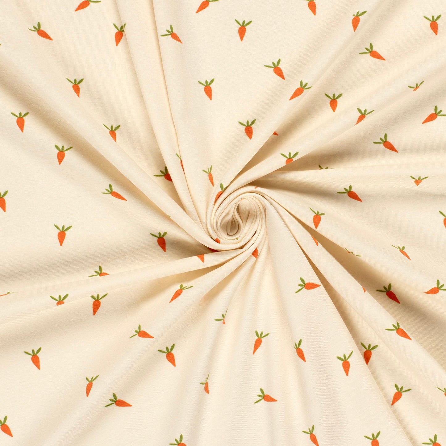 Cotton jersey - carrots 210 g/m²