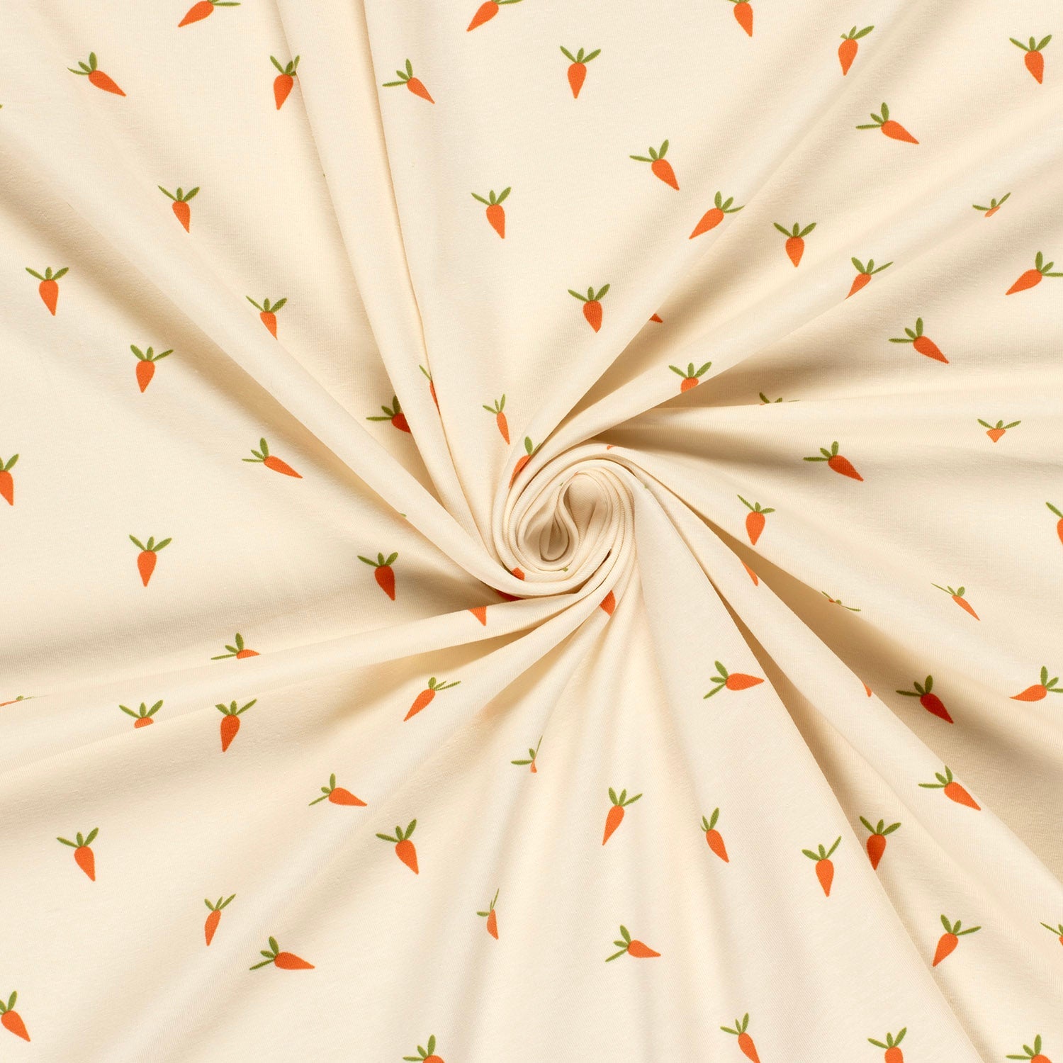 Cotton jersey - carrots 210 g/m²