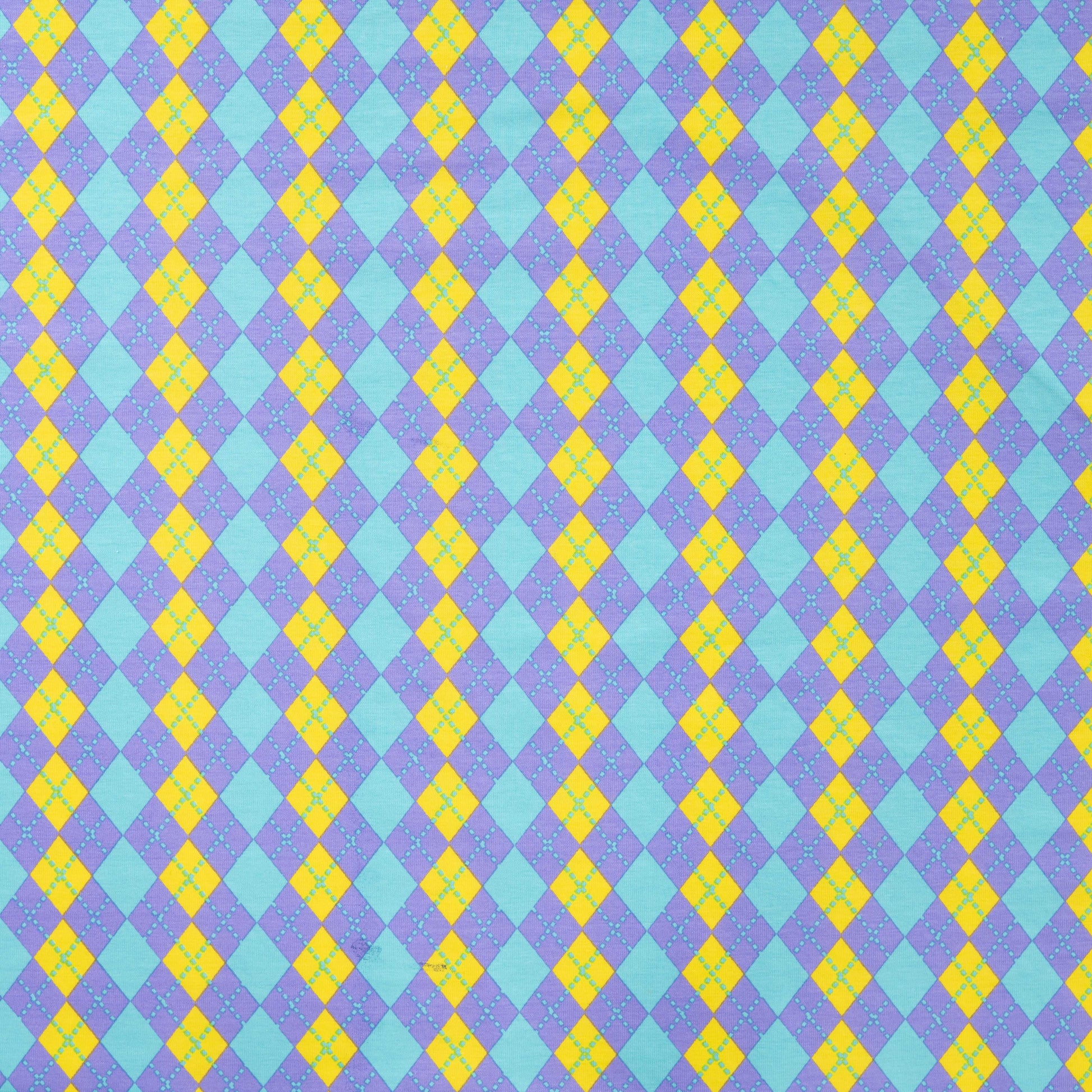 Cotton knit Burlington plaid – available online at Charlotte Fabrics