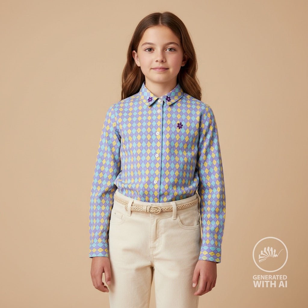 Cotton jersey-Burlington checks – available online at Charlotte's Fabrics
