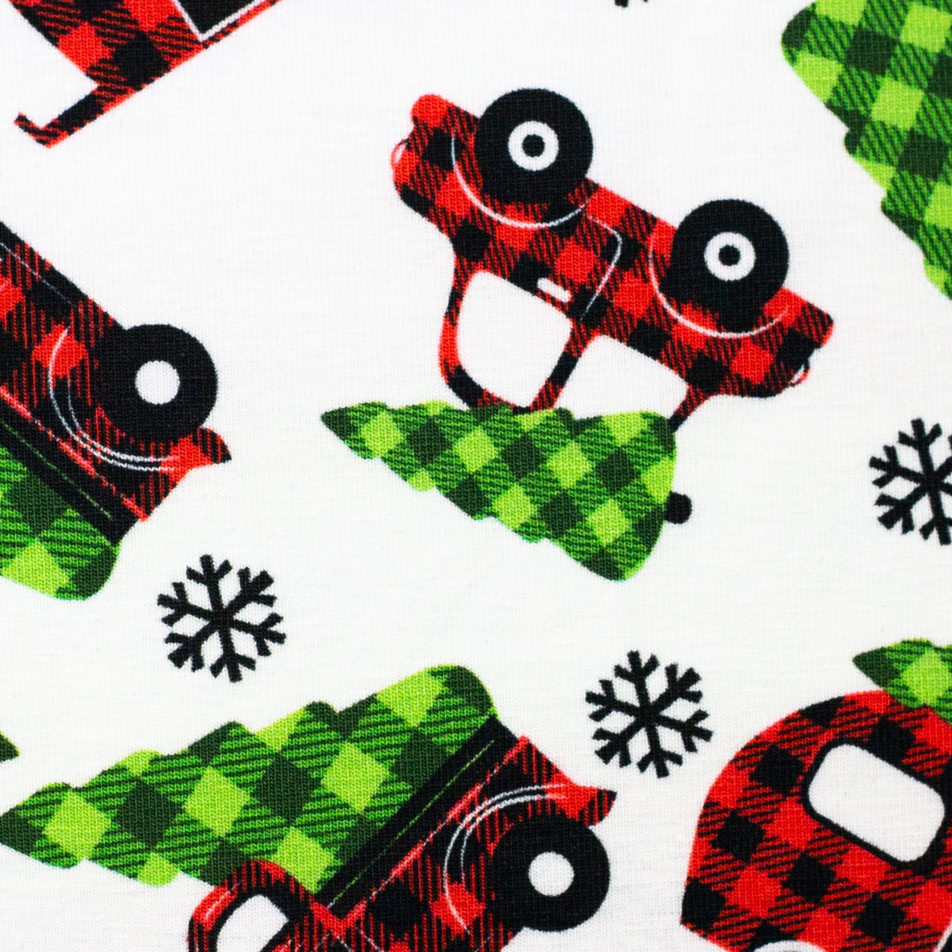 Cotton jersey - fir tree on a machine 230 g/m²
