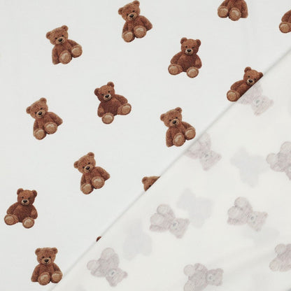 Image of Cotton jersey - bears 220 g/m² (GOTS cert.) – available at Šarlotes audumi