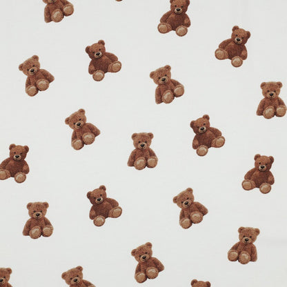 Image with cotton knit - bears 220 g/m² (GOTS cert.) – available at Šarlotes audumi