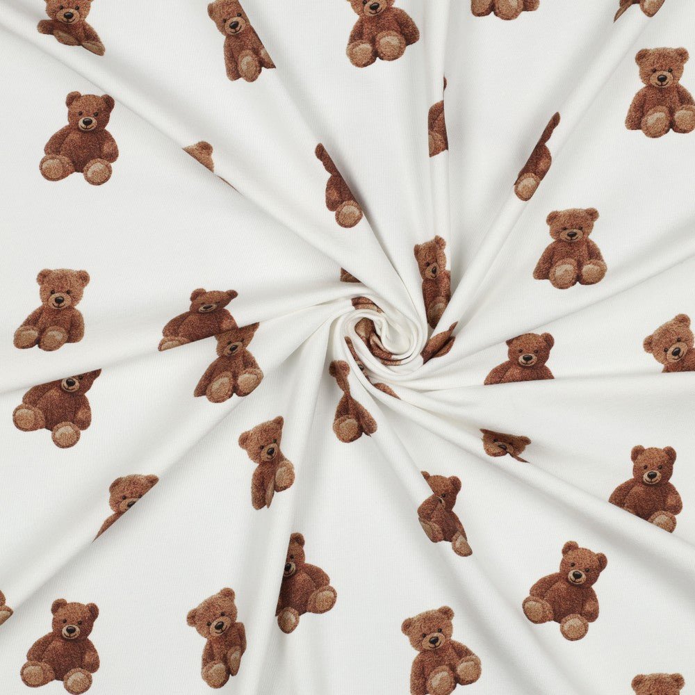 alt
Image with cotton jersey - teddy bears 220 g/m² (GOTS certified) – available at Šarlotes audumi