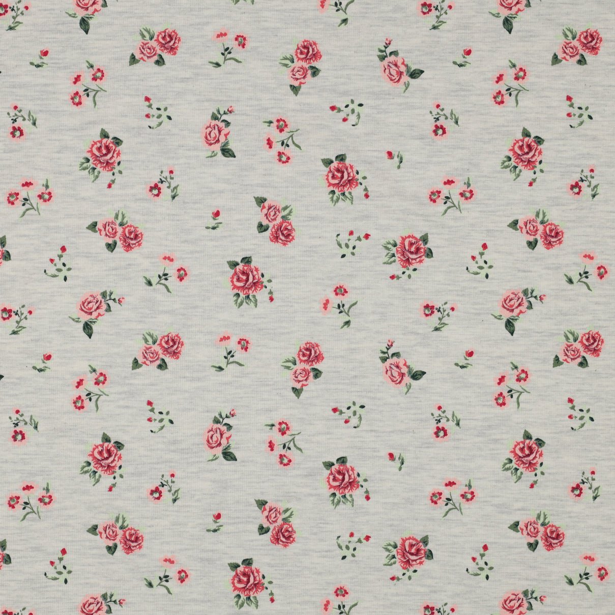 Cotton jersey - small roses 200 g/m²