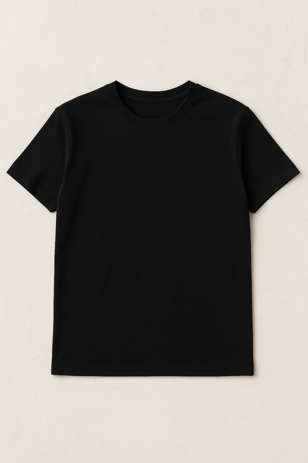 Cotton jersey - black 215 g/m²