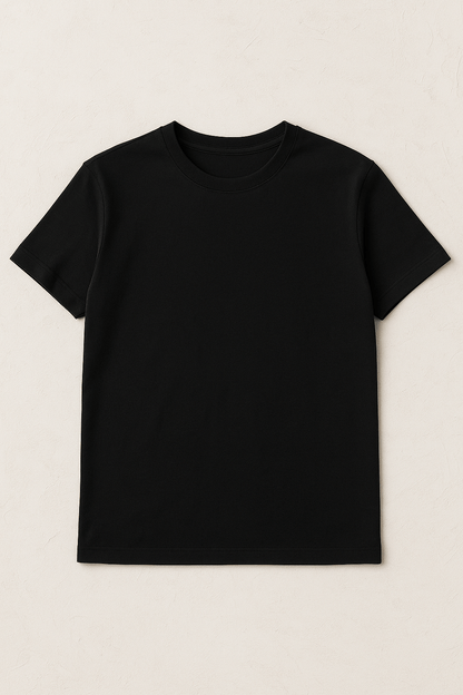 Cotton jersey - black 215 g/m²