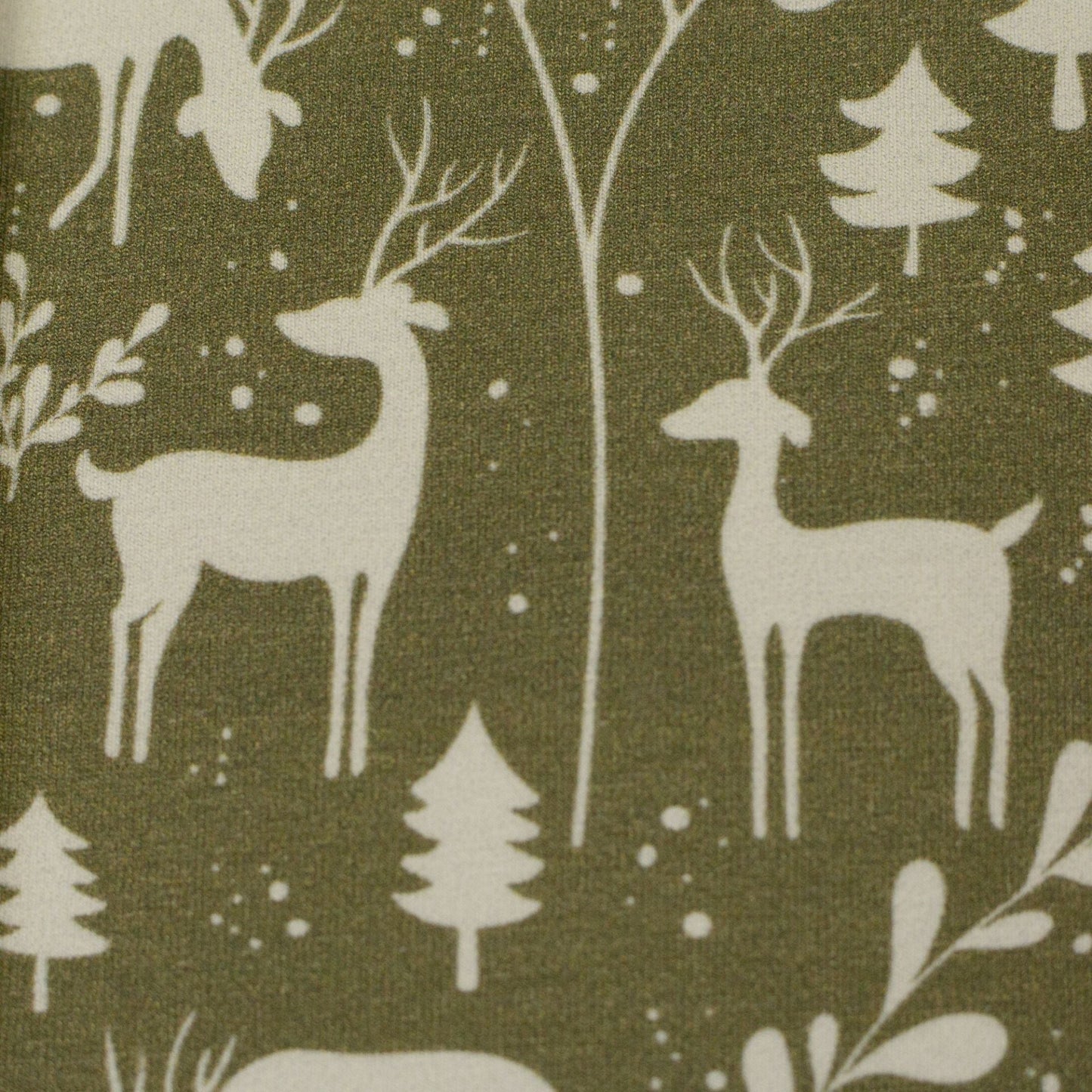 Cotton jersey - forest motif 230 g/m²
