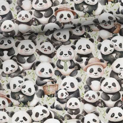 Dzianina bawełniana - pandy 200 g/m²