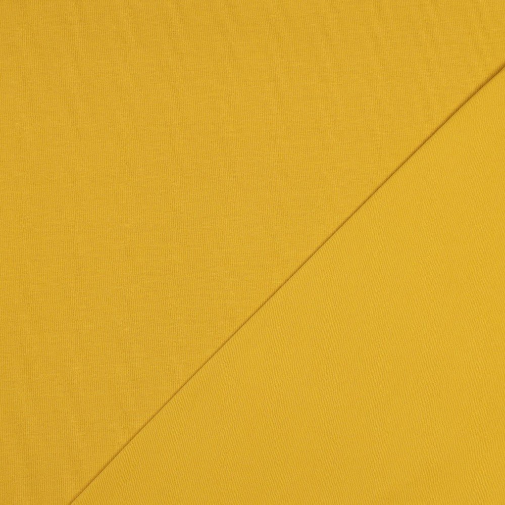 Cotton jersey - mustard 215 g/m²
