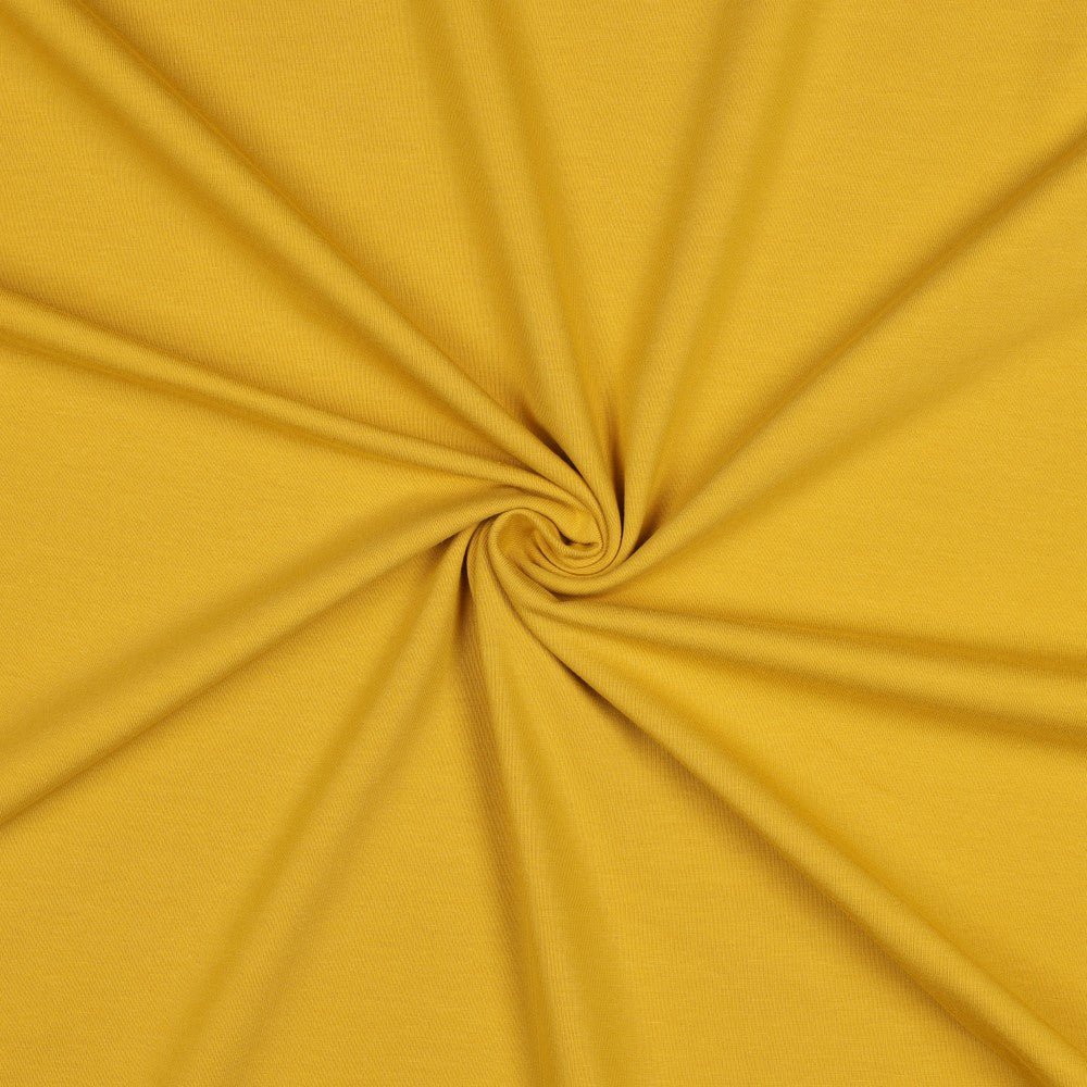 Cotton jersey - mustard 215 g/m²