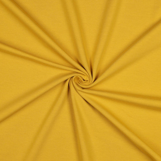 Cotton jersey - mustard 215 g/m²