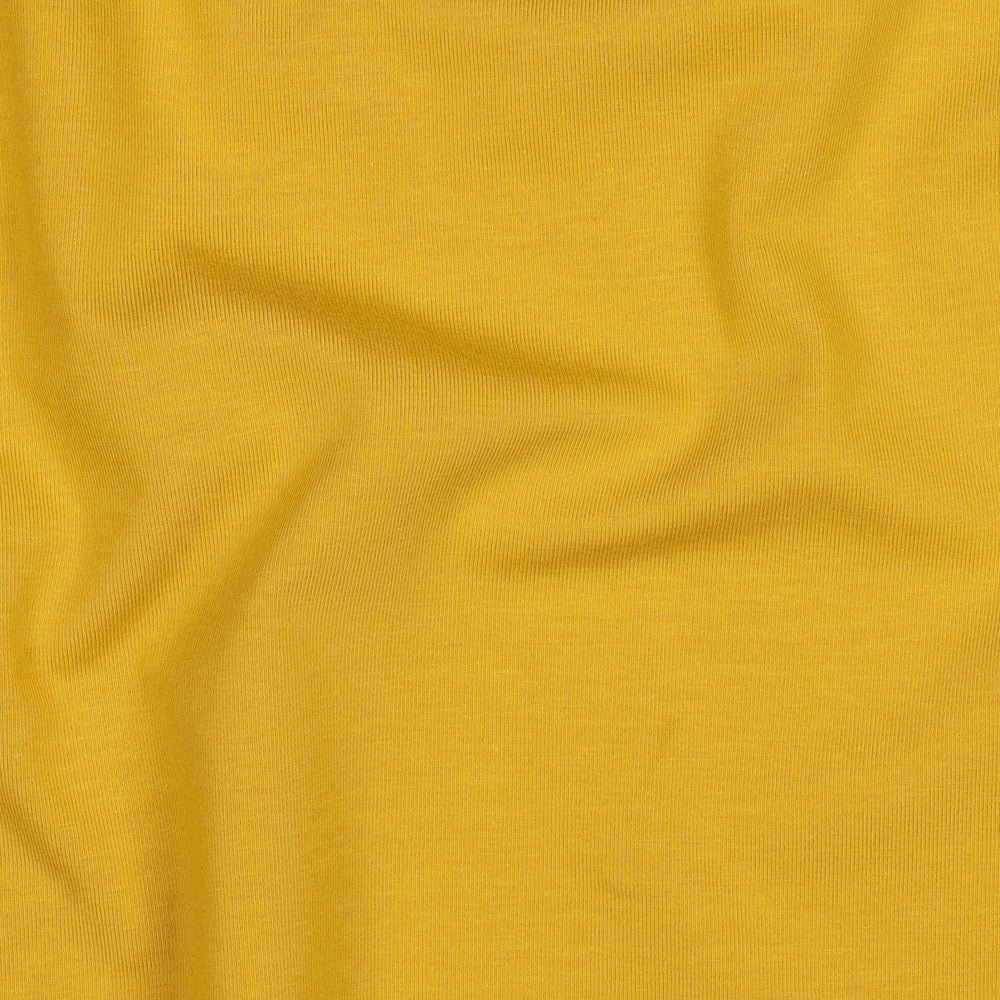 Cotton jersey - mustard 215 g/m²