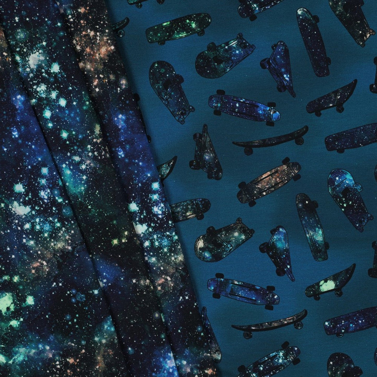 Cotton knit fabric - skateboards 200 g/m²