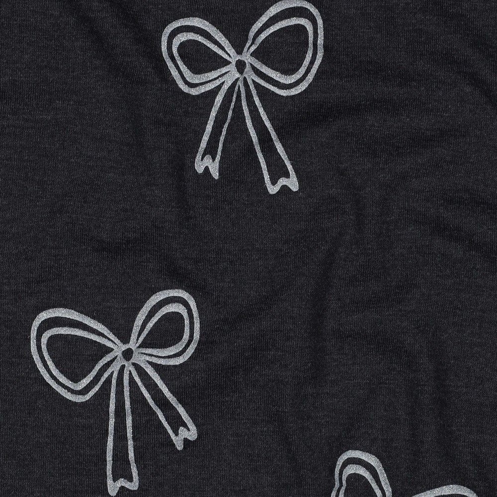 Cotton jersey - silver bows 200 g/m²
